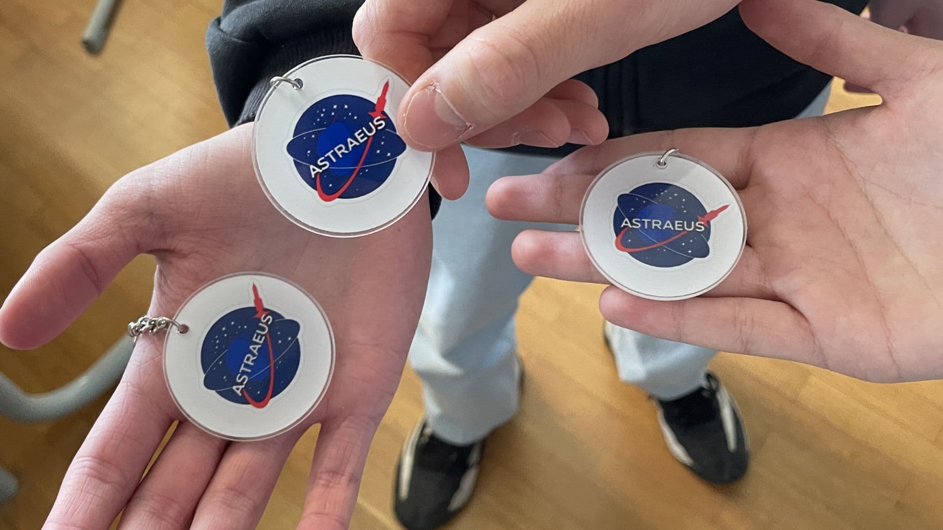 CanSat team keychains